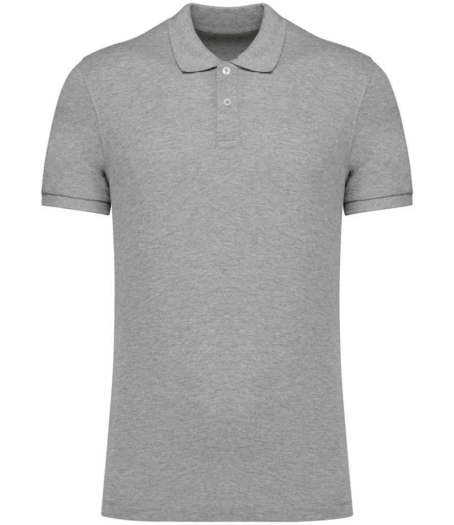 Native Spirit Piqué Polo Shirt Moon Grey Heather