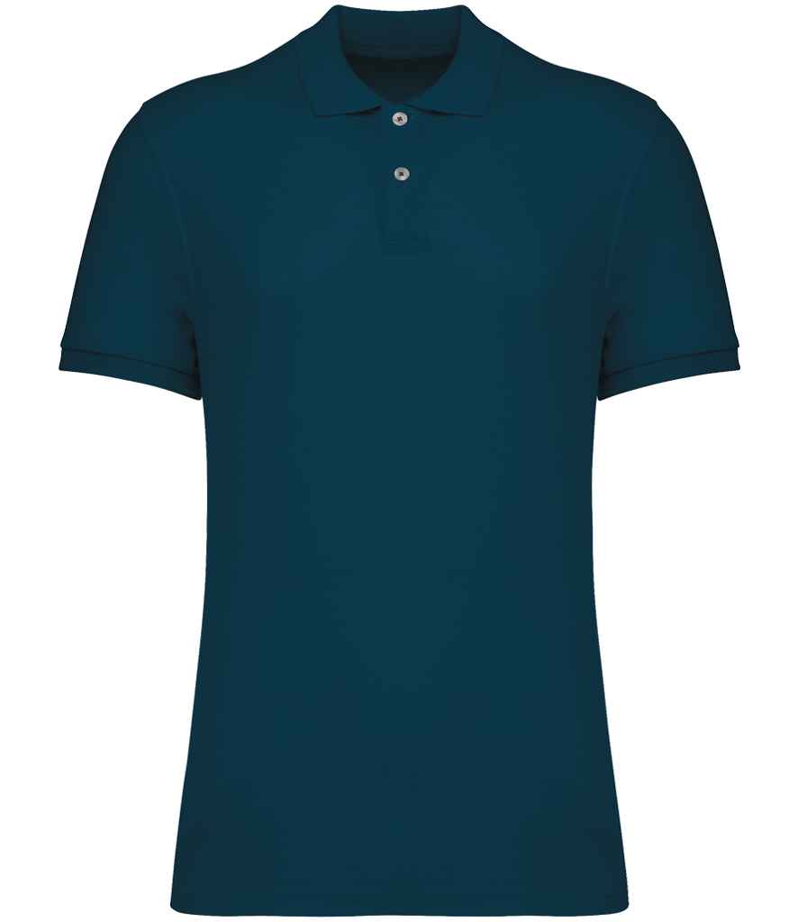 Native Spirit Piqué Polo Shirt Peacock Blue