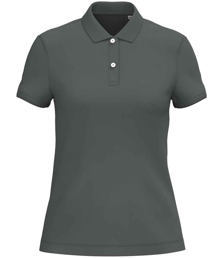 Native Spirit Ladies Piqué Polo Shirt Iron Grey