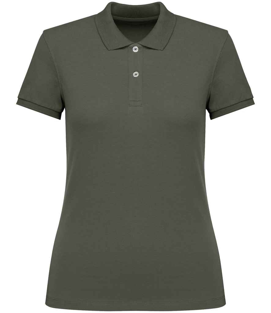 Native Spirit Ladies Piqué Polo Shirt Organic Khaki