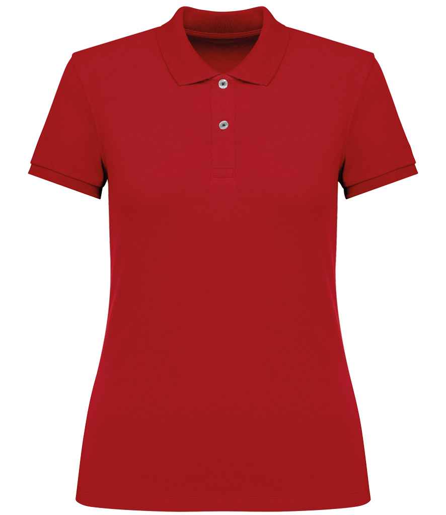 Native Spirit Ladies Piqué Polo Shirt Poppy Red