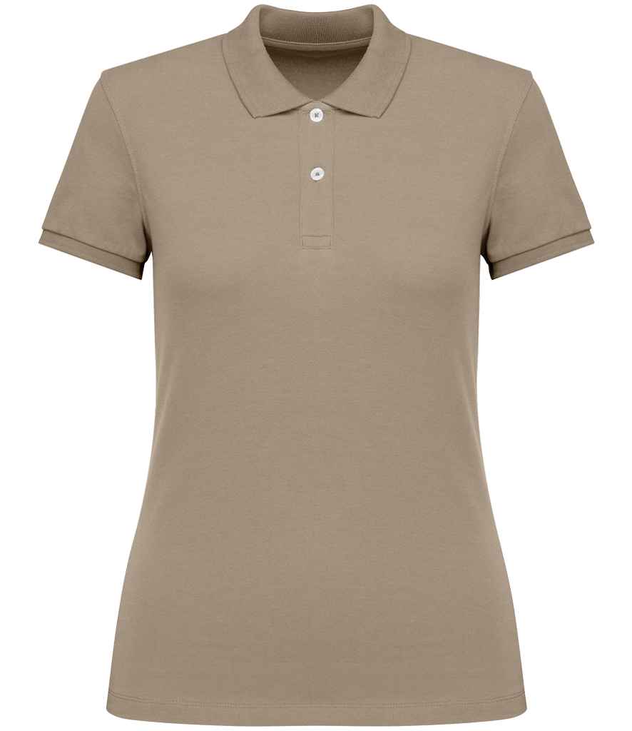 Native Spirit Ladies Piqué Polo Shirt Wet Sand