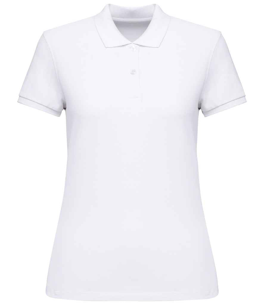 Native Spirit Ladies Piqué Polo Shirt White