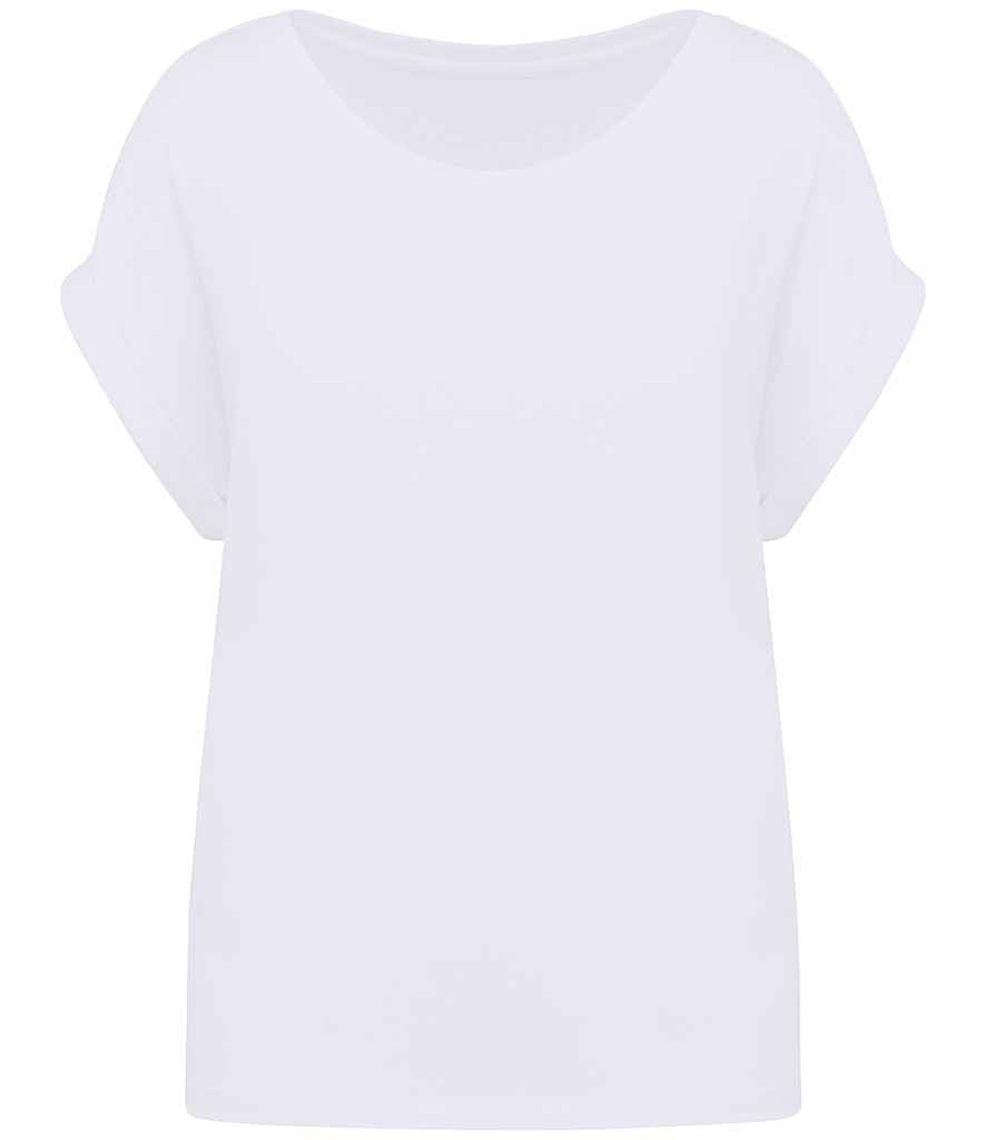 Native Spirit Ladies Roll-Up Sleeve T-Shirt White
