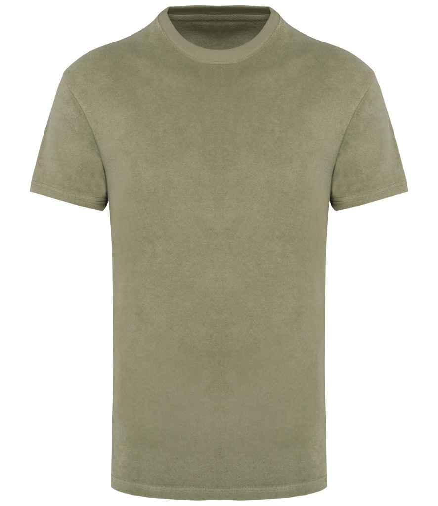 Native Spirit Terry Towel T-Shirt Almond Green