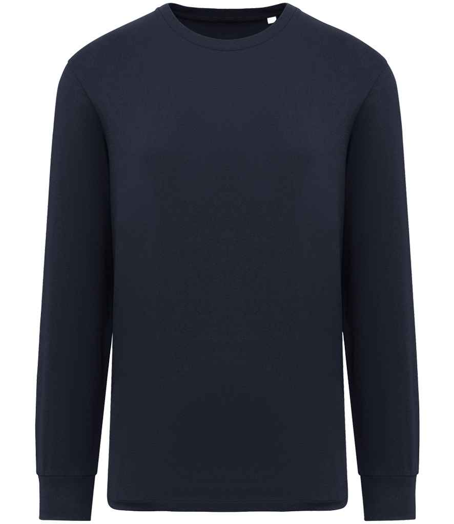 Native Spirit Unisex Crew Neck Long Sleeve T-Shirt Navy