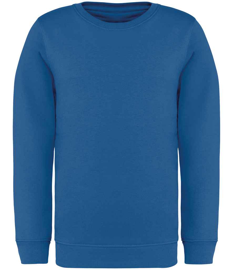 Native Spirit Kids Crew Neck Sweatshirt Sea Blue
