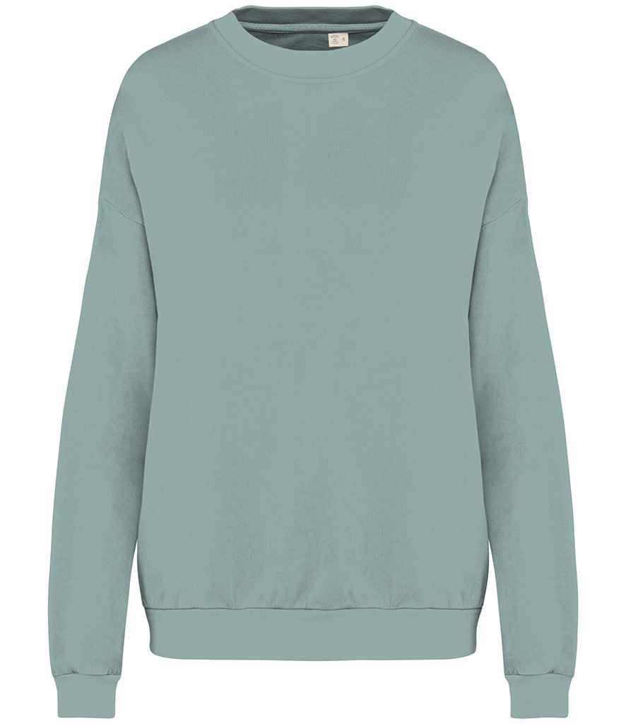 Native Spirit Unisex Terry 280 Oversized Sweatshirt Washed Jade Green