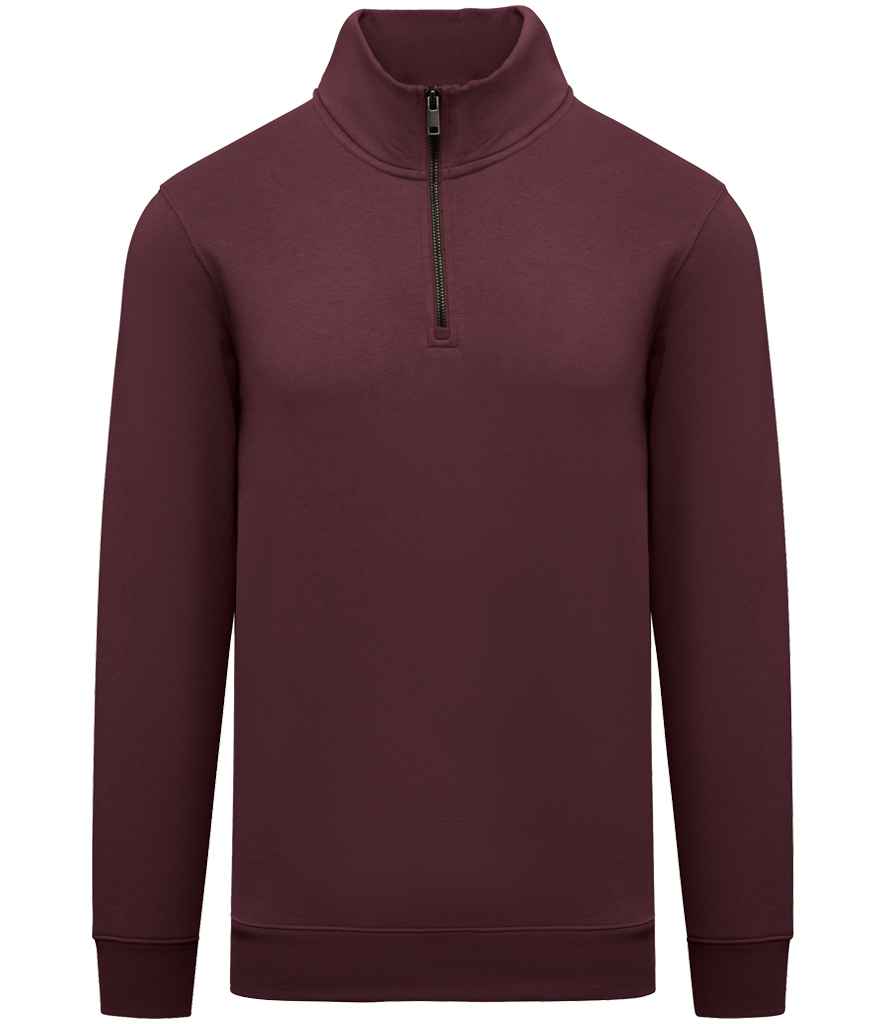 Native Spirit 1/4 Zip Sweatshirt Dark Cherry