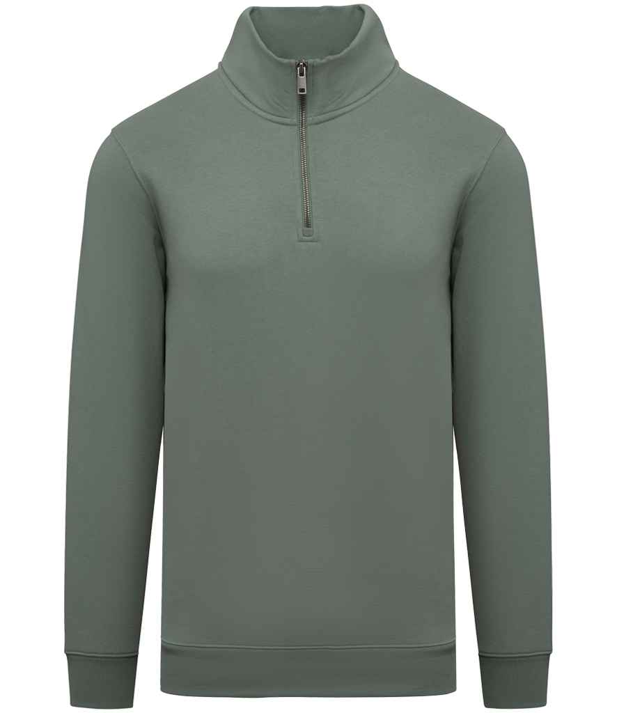Native Spirit 1/4 Zip Sweatshirt Moss