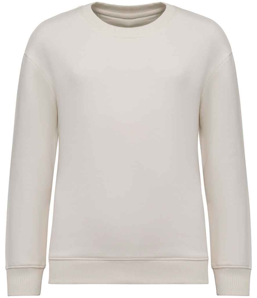 Native Spirit Kids Oversized Round Neck Sweatshirt Ivory