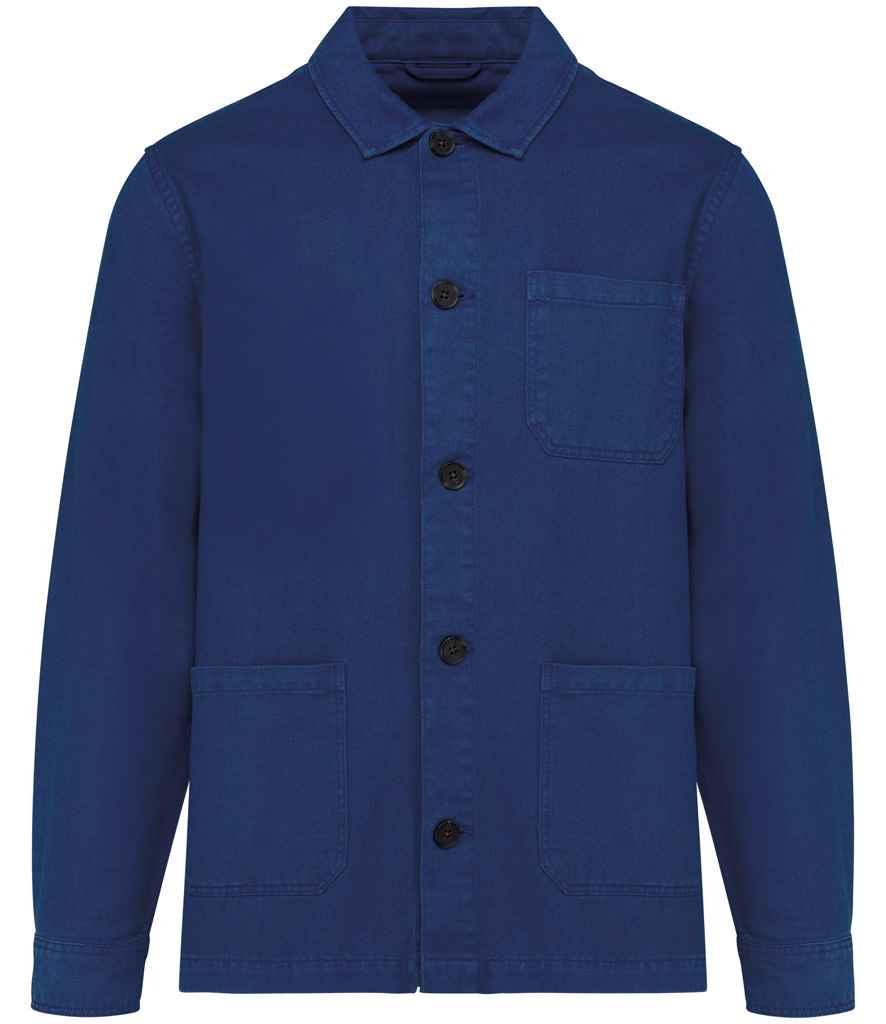 Native Spirit Worker Faded Jacket Washed Indigo