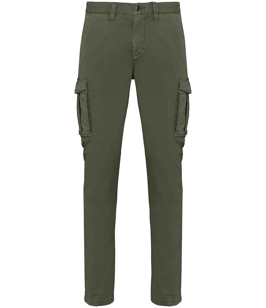 Native Spirit Washed Cargo Trousers Washed Organic Khaki