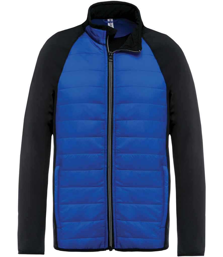 Proact Dual Fabric Sports Jacket Dark Royal Blue/Black