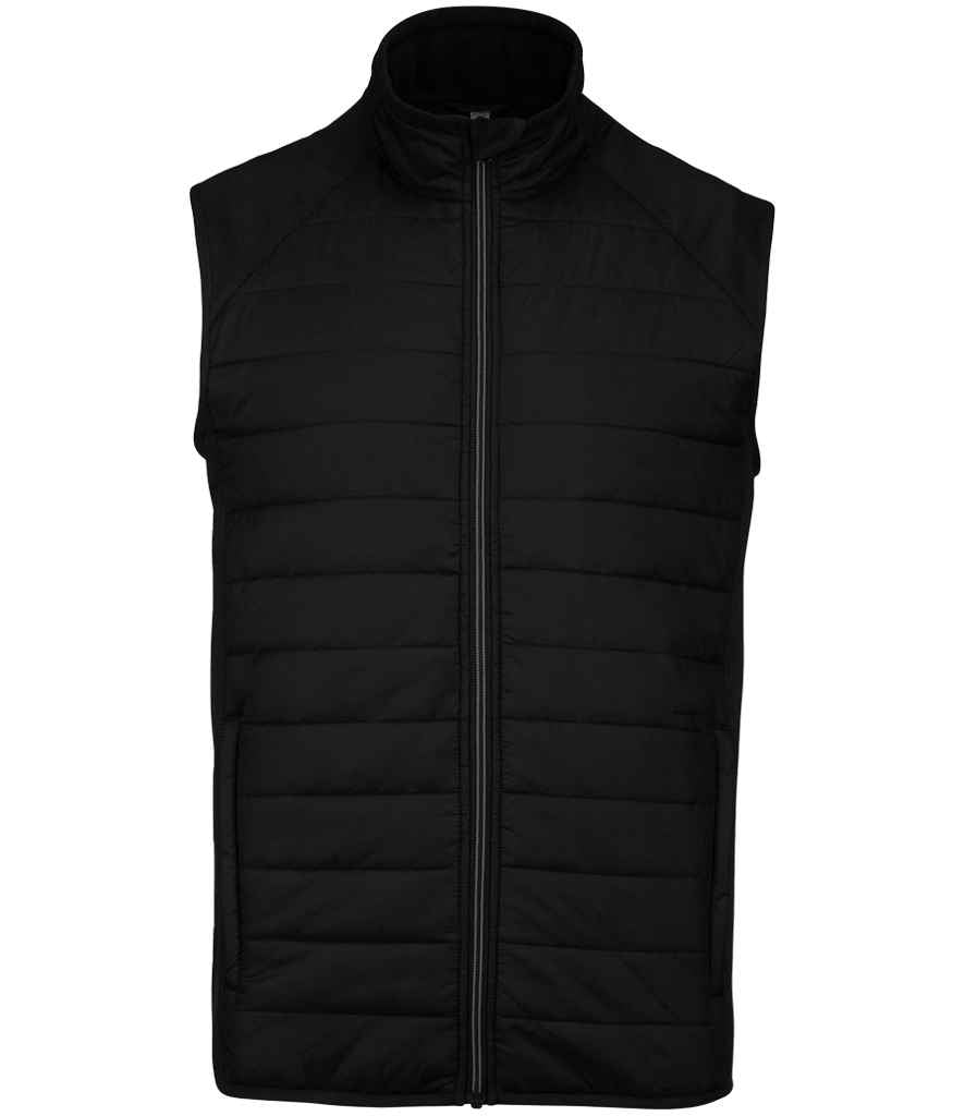 Proact Dual Fabric Sports Bodywarmer Black/Black