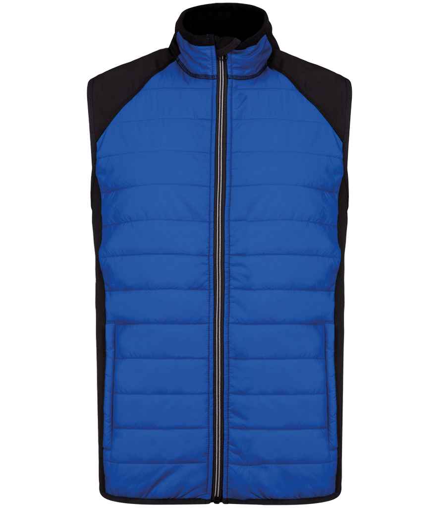Proact Dual Fabric Sports Bodywarmer Dark Royal Blue/Black