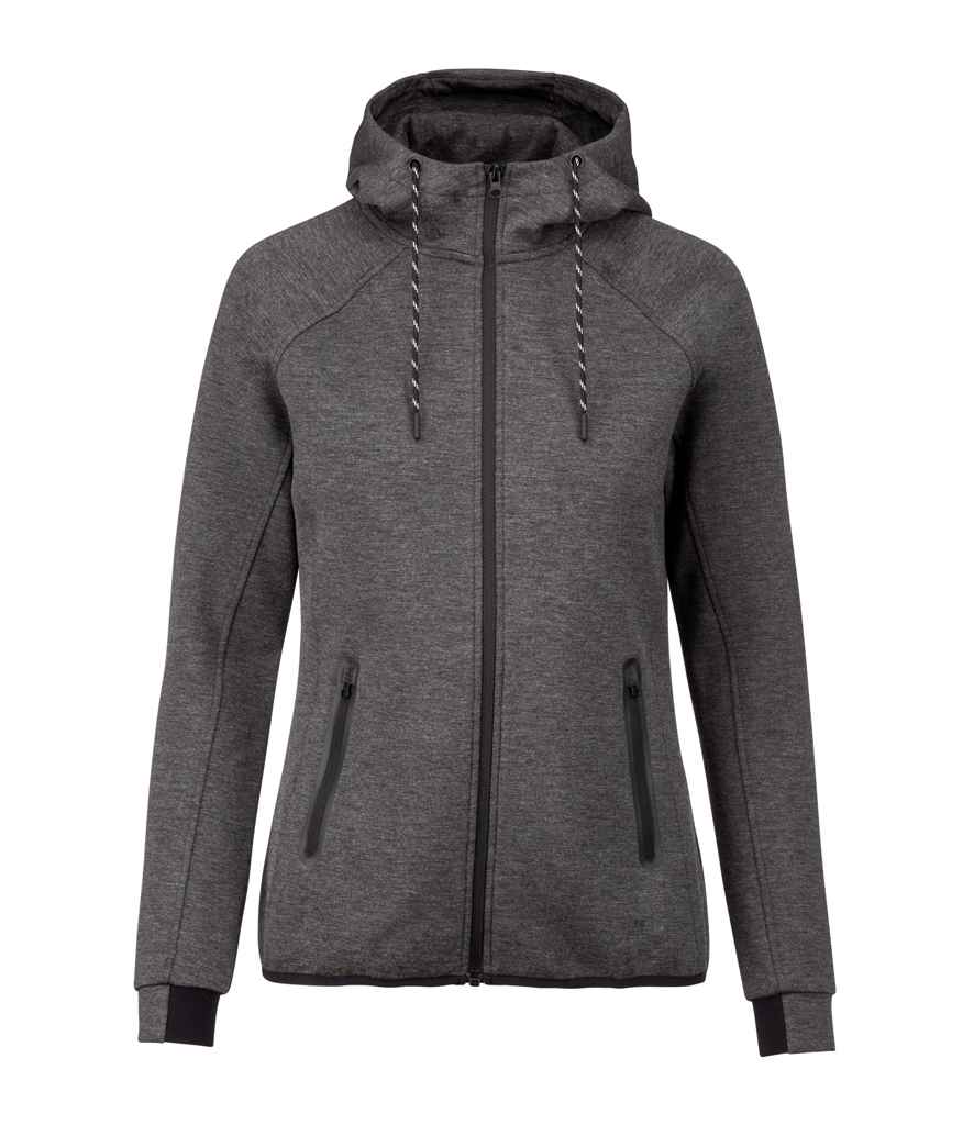 Proact Ladies Performance Hooded Jacket Deep Grey Heather
