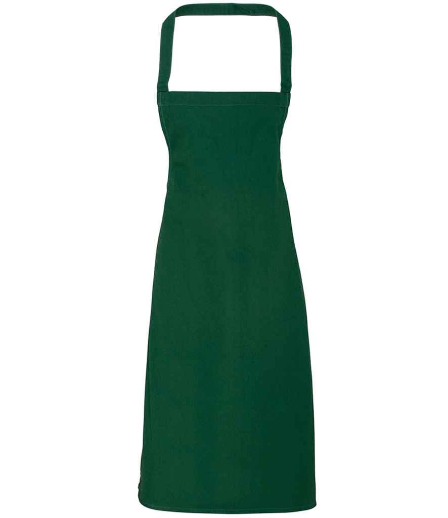 Premier Organic Cotton Bib Apron Bottle Green