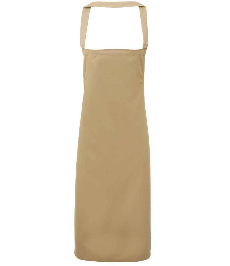 Premier Organic Cotton Bib Apron Khaki