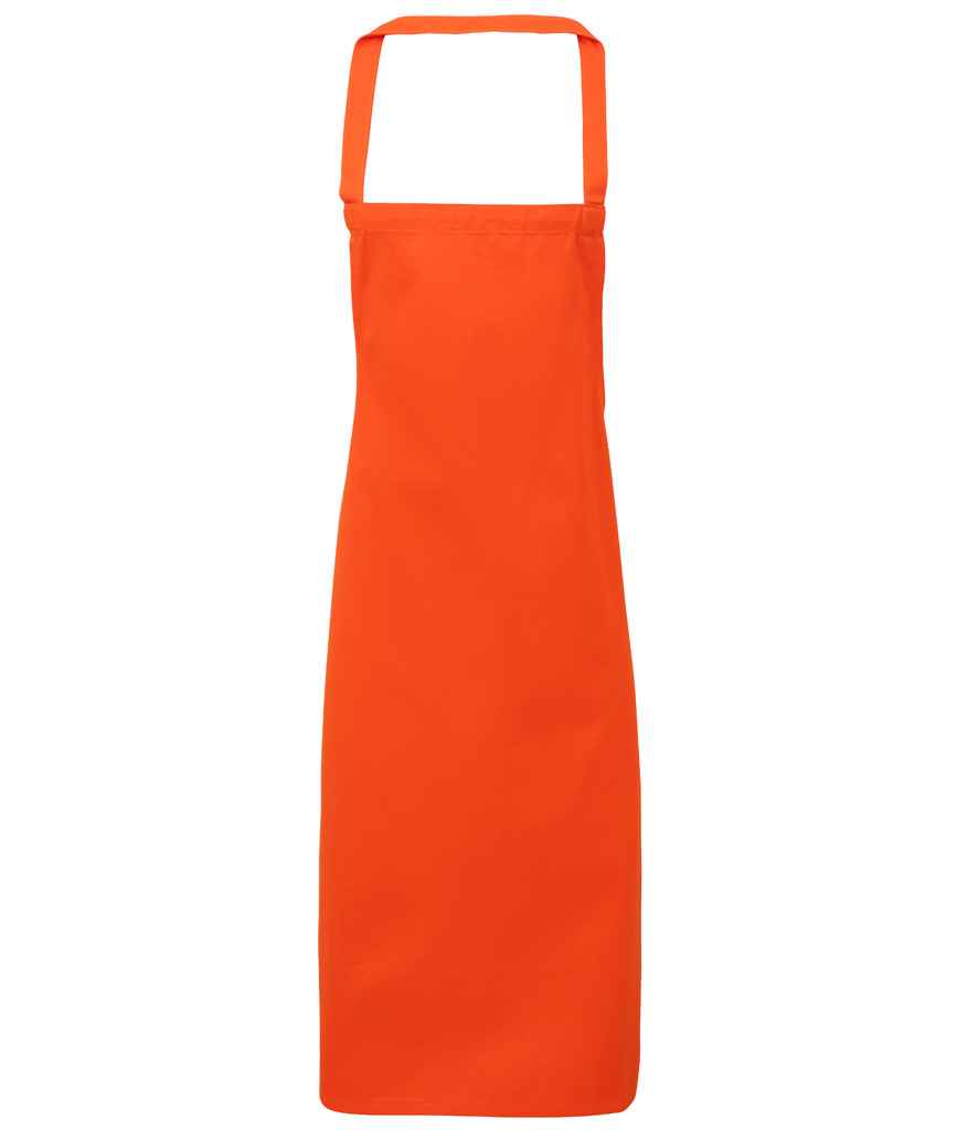 Premier Organic Cotton Bib Apron Orange