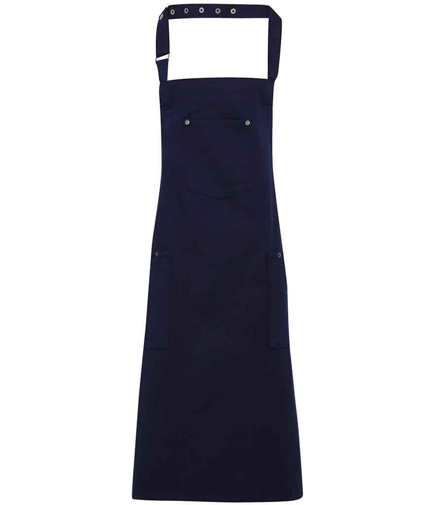 Premier Cotton Chino Bib Apron Navy