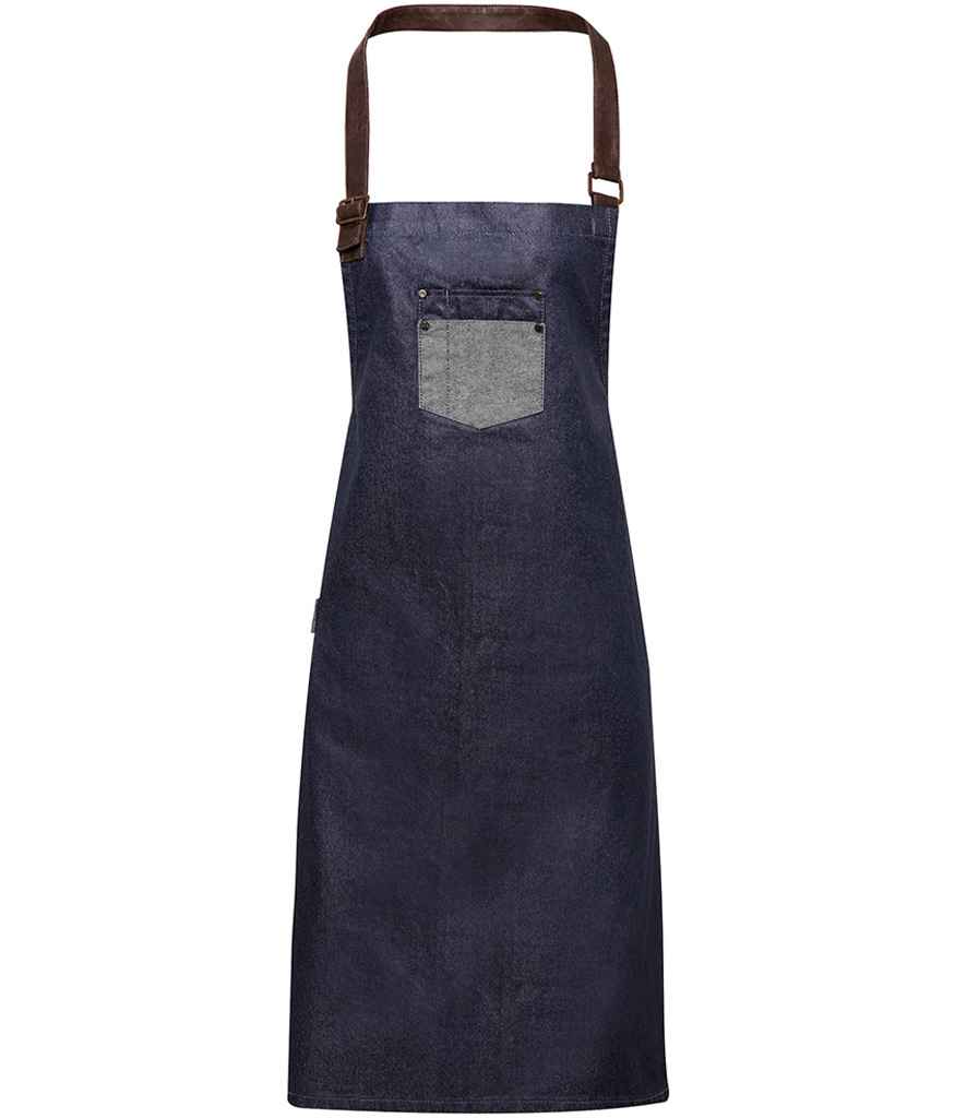 Premier Division Bib Apron Indigo Denim