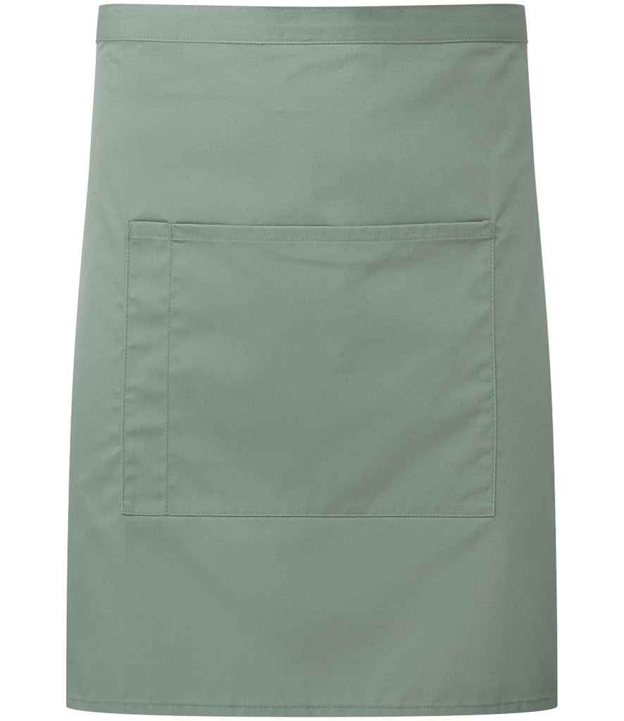 Premier 'Colours' Mid Length Apron with Pocket Sage