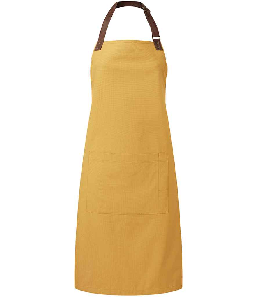 Premier Annex Oxford Bib Apron Mustard