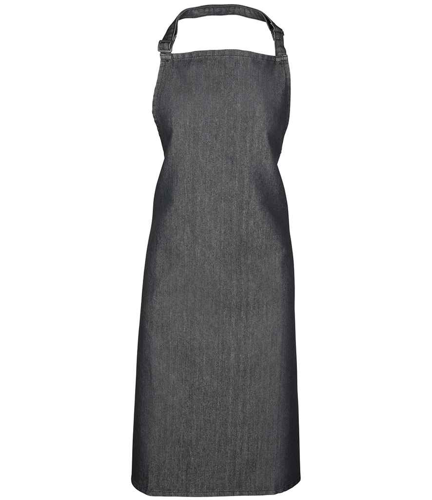 Premier 'Colours' Bib Apron Black Denim