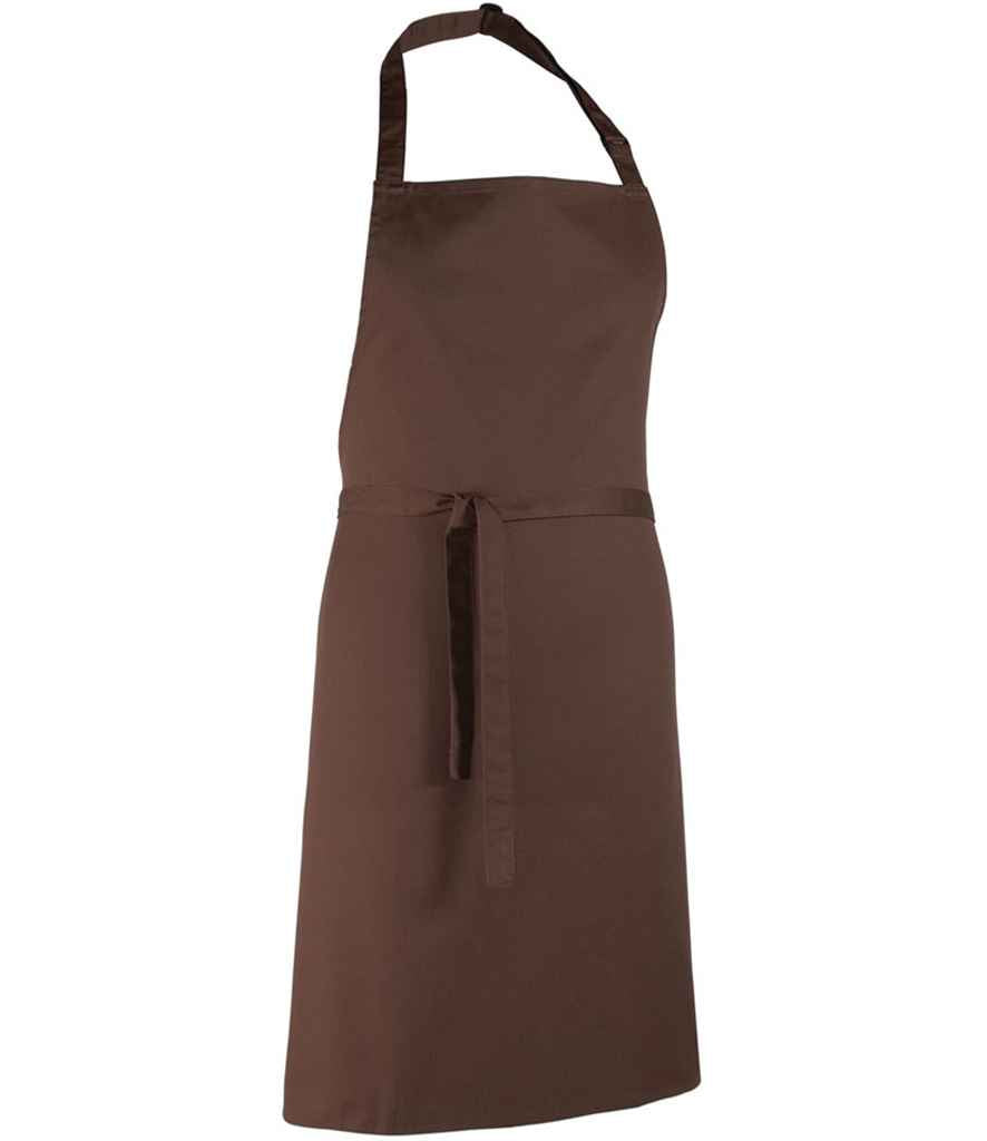 Premier 'Colours' Bib Apron Brown