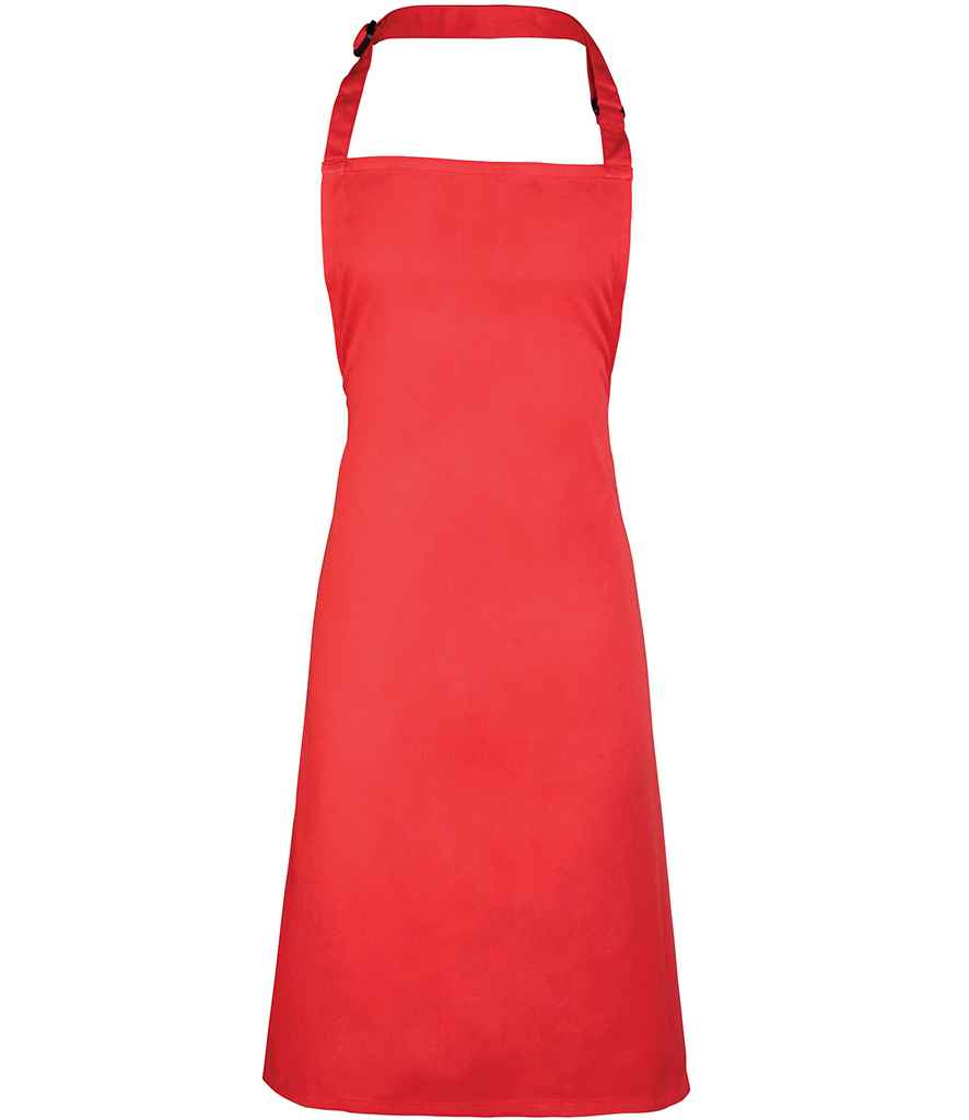 Premier 'Colours' Bib Apron Strawberry Red