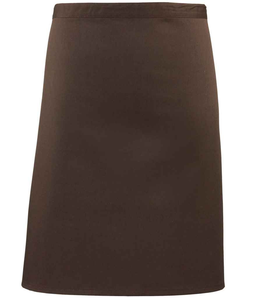 Premier 'Colours' Mid Length Apron Brown