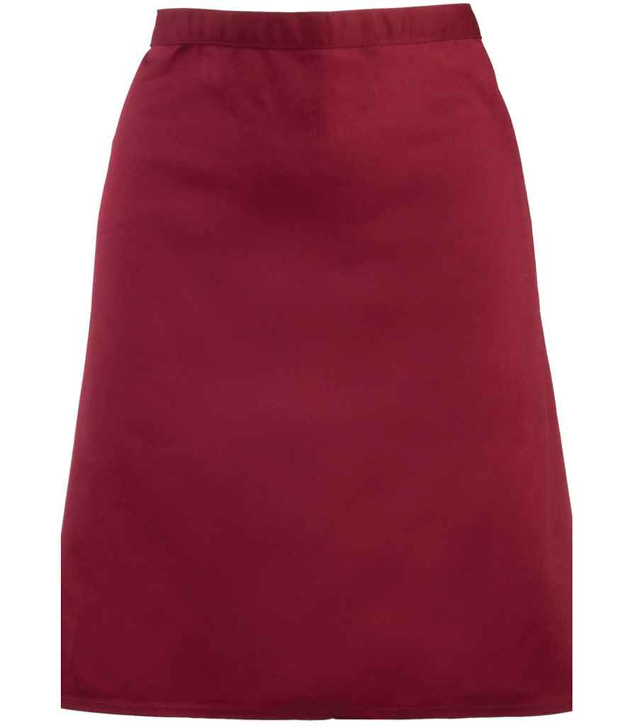 Premier 'Colours' Mid Length Apron Burgundy