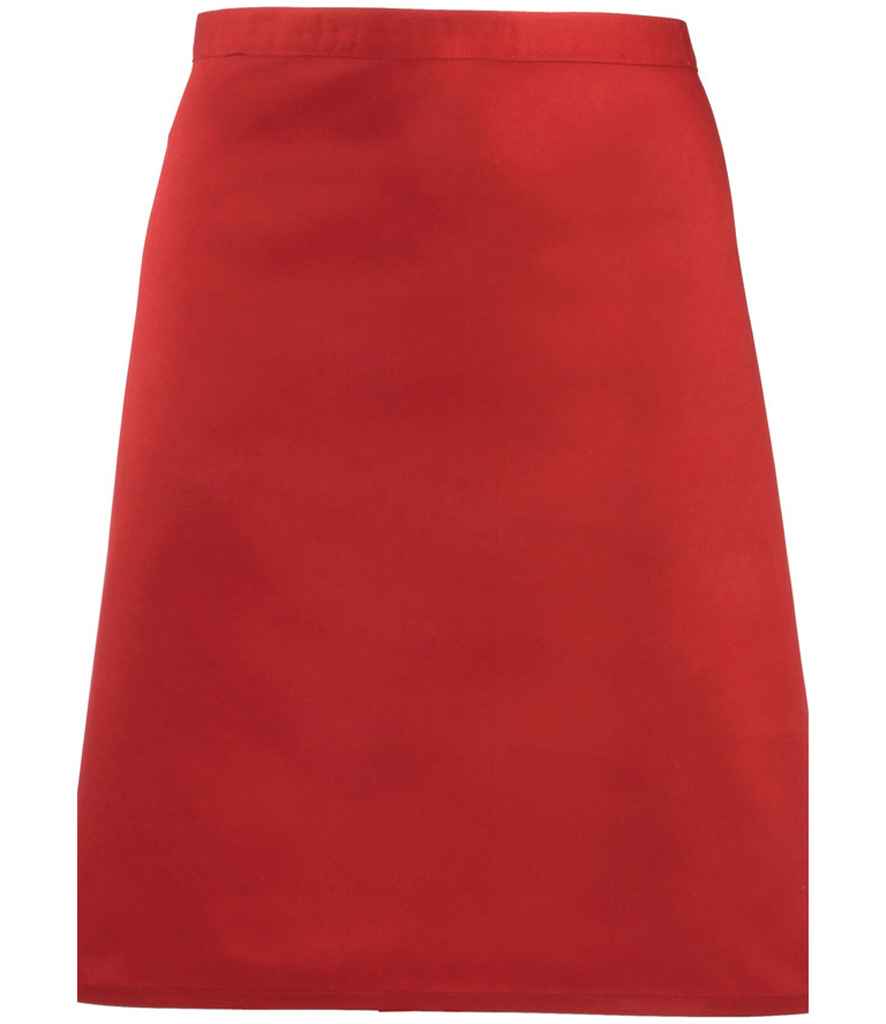 Premier 'Colours' Mid Length Apron Red
