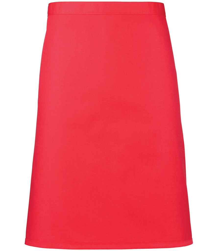Premier 'Colours' Mid Length Apron Strawberry Red