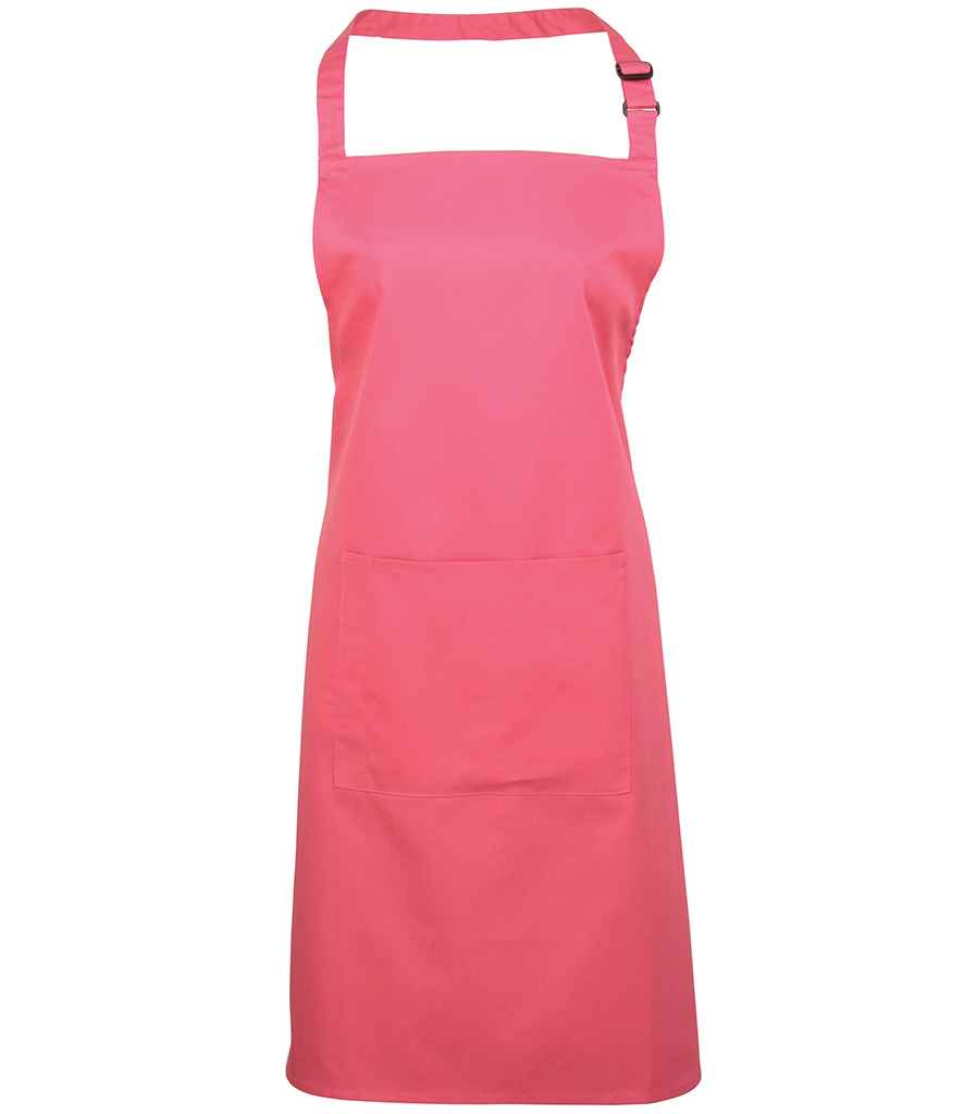 Premier 'Colours' Bib Apron with Pocket Fuchsia