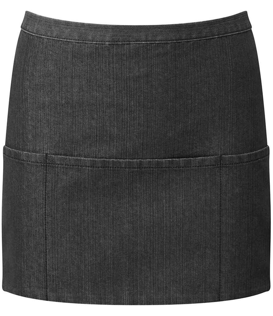 Premier 'Colours' 3 Pocket Apron Black Denim