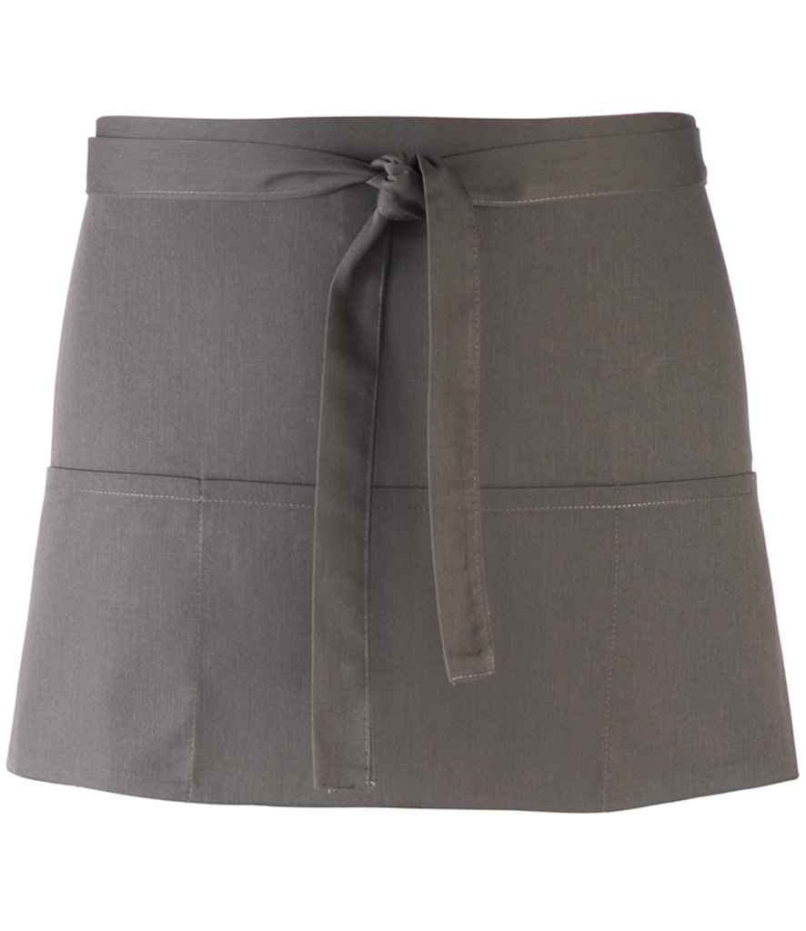 Premier 'Colours' 3 Pocket Apron Dark Grey