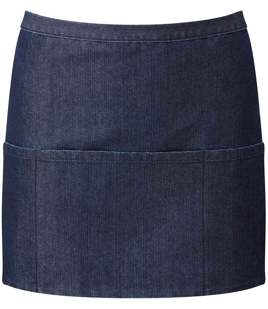 Premier 'Colours' 3 Pocket Apron Indigo Denim