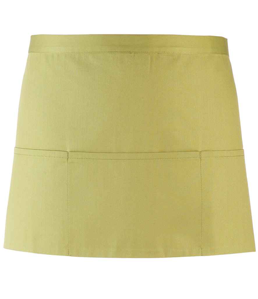 Premier 'Colours' 3 Pocket Apron Lime Green