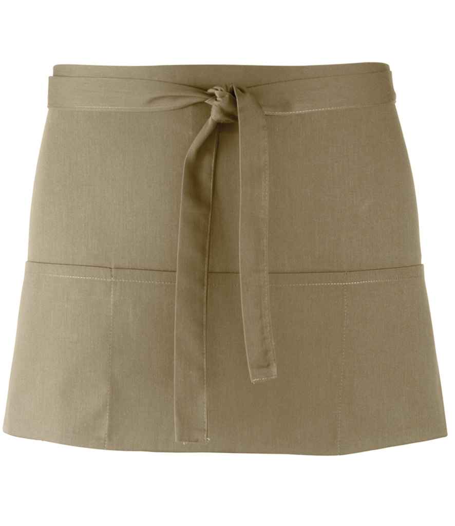 Premier 'Colours' 3 Pocket Apron Olive Green