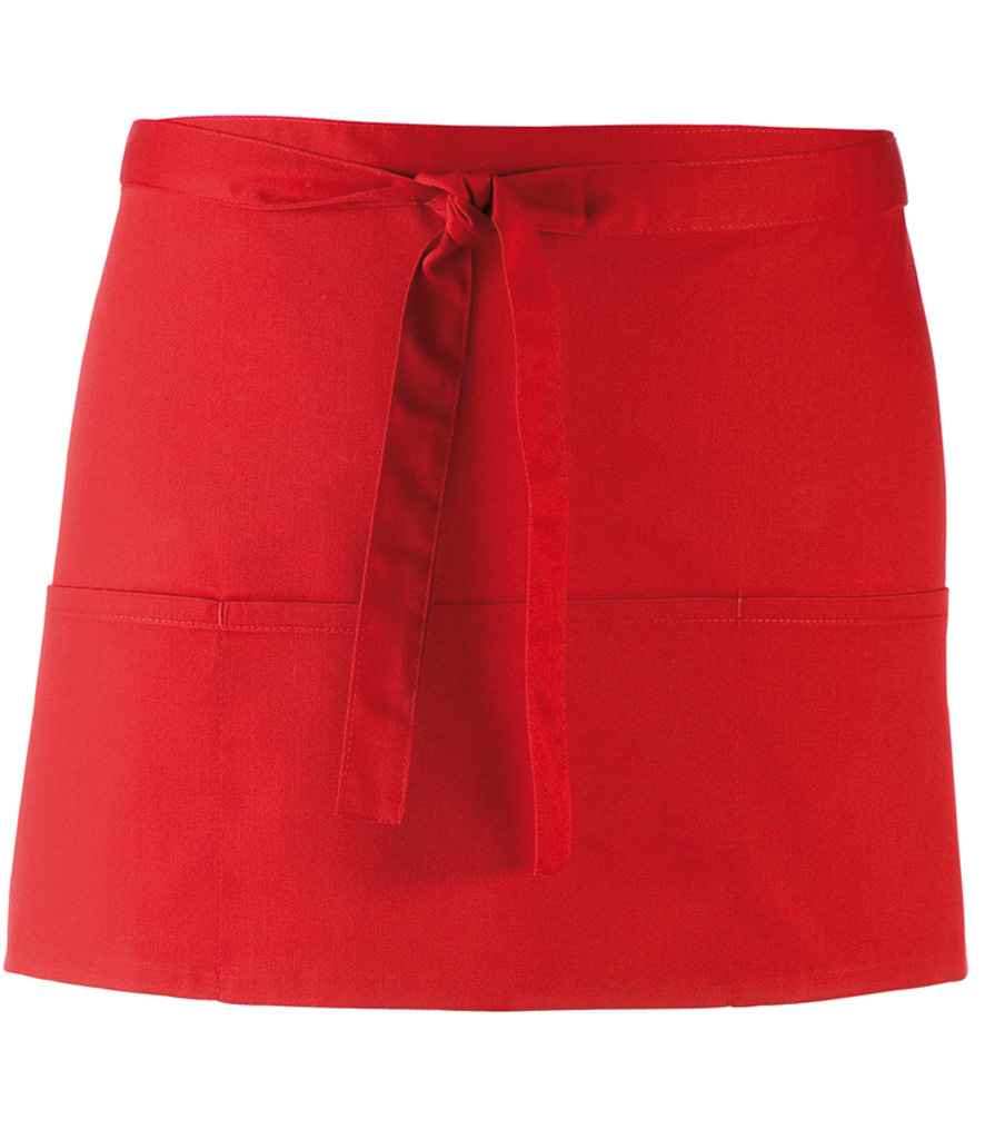 Premier 'Colours' 3 Pocket Apron Red