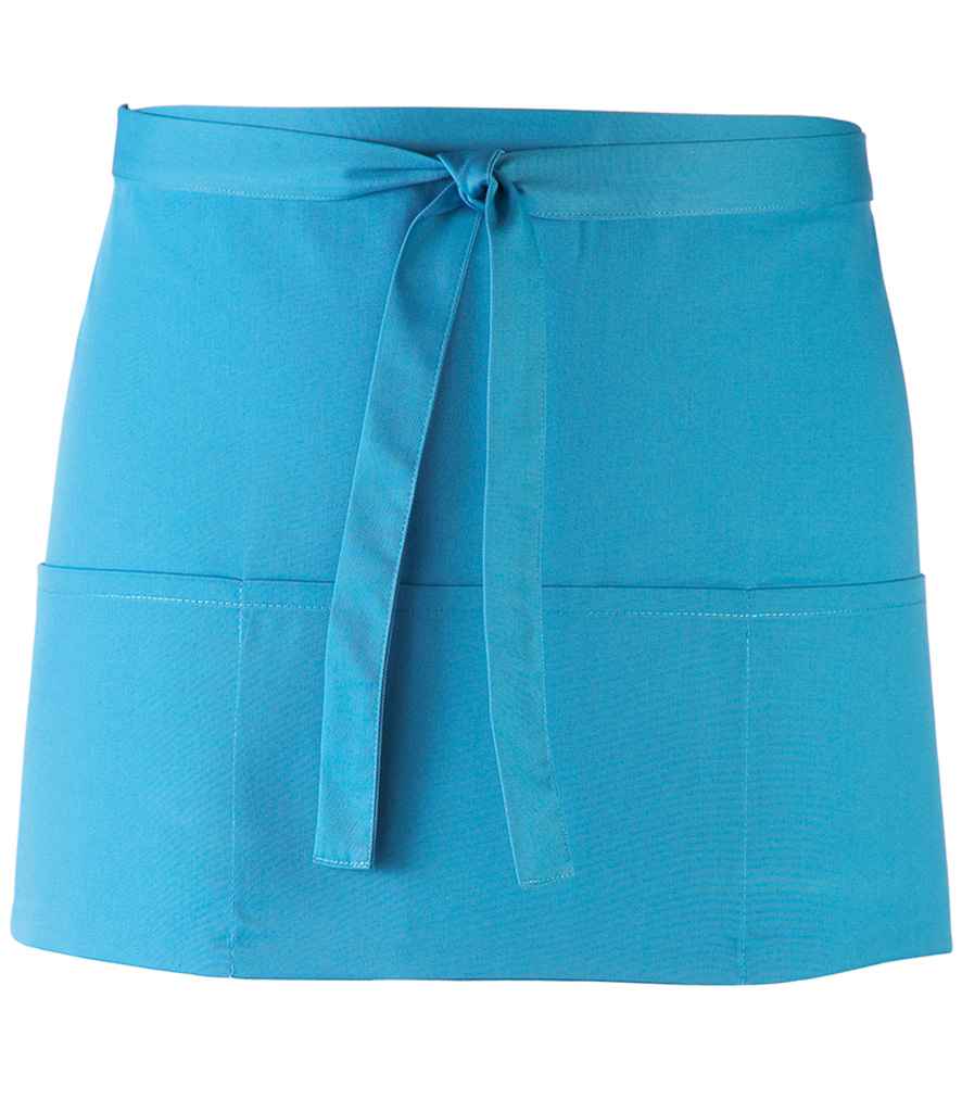 Premier 'Colours' 3 Pocket Apron Turquoise Blue