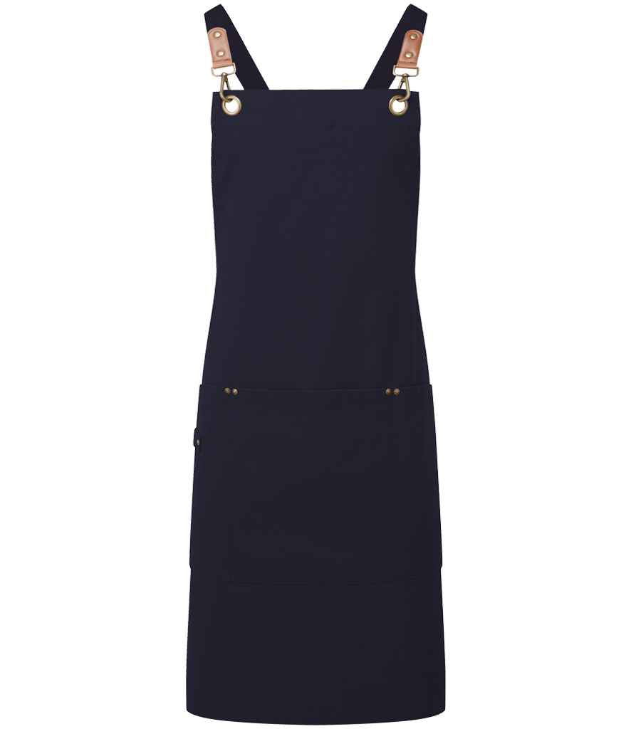 Premier Clip 'n' Clasp Cross Back Bib Apron Navy