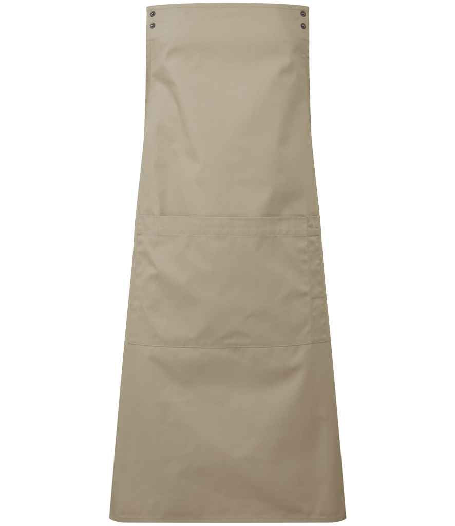 Premier Swap and Pop Customisable Apron Body Khaki