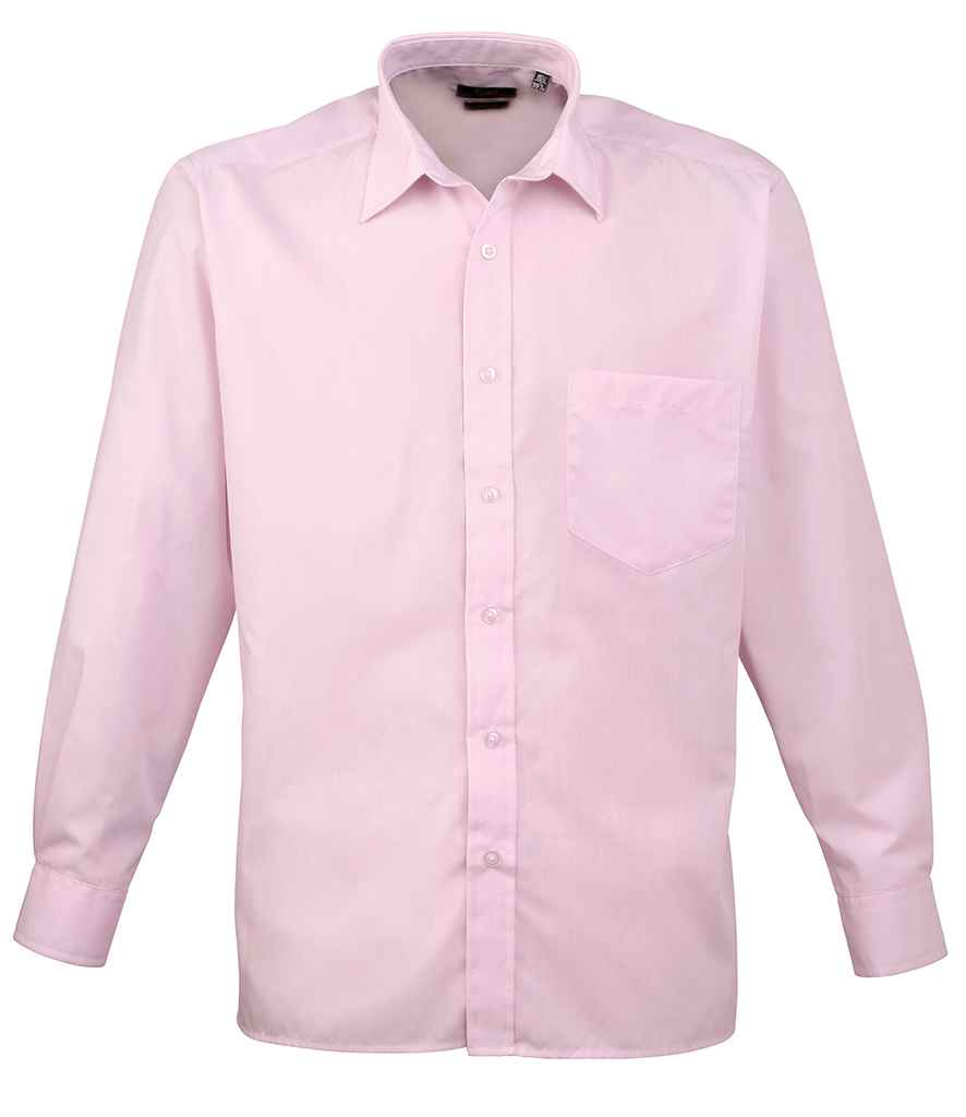Premier Long Sleeve Poplin Shirt | Pink Pink