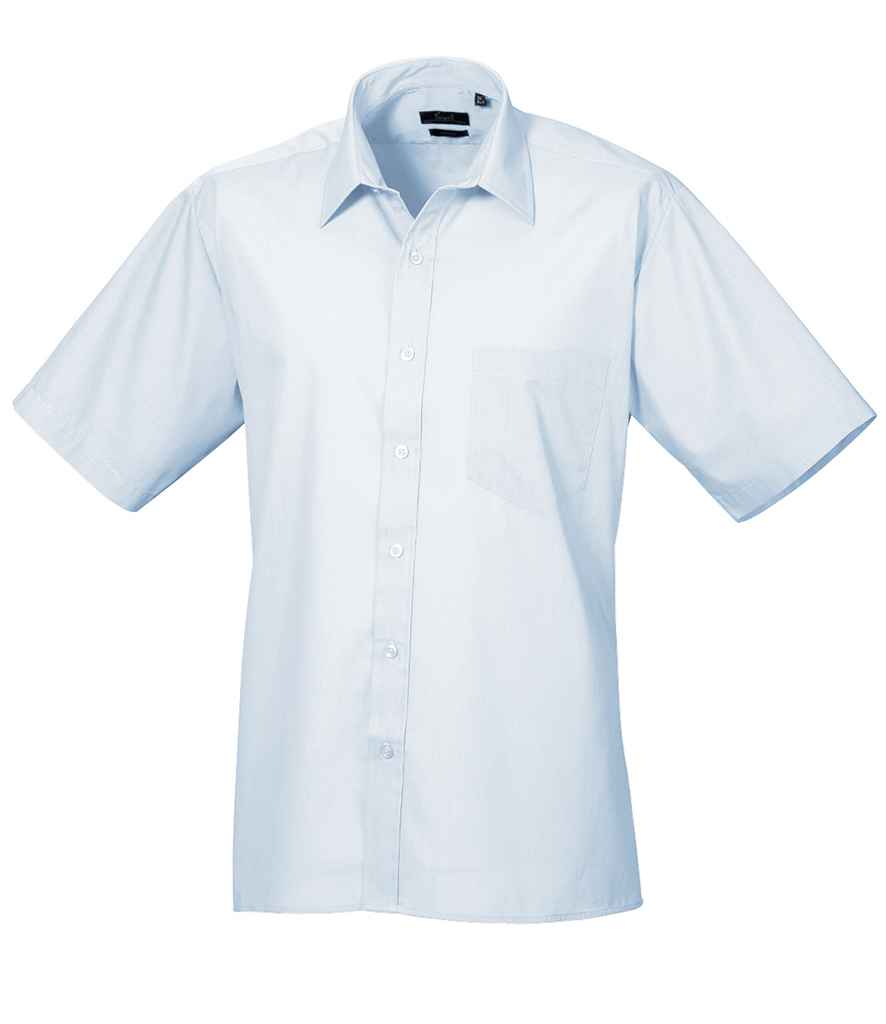 Premier Short Sleeve Poplin Shirt | Light Blue Light Blue