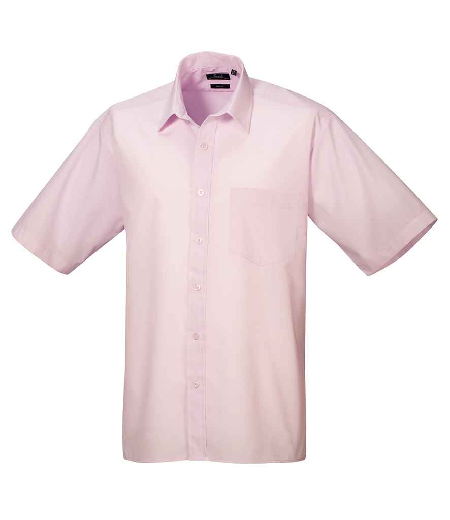 Premier Short Sleeve Poplin Shirt | Pink Pink