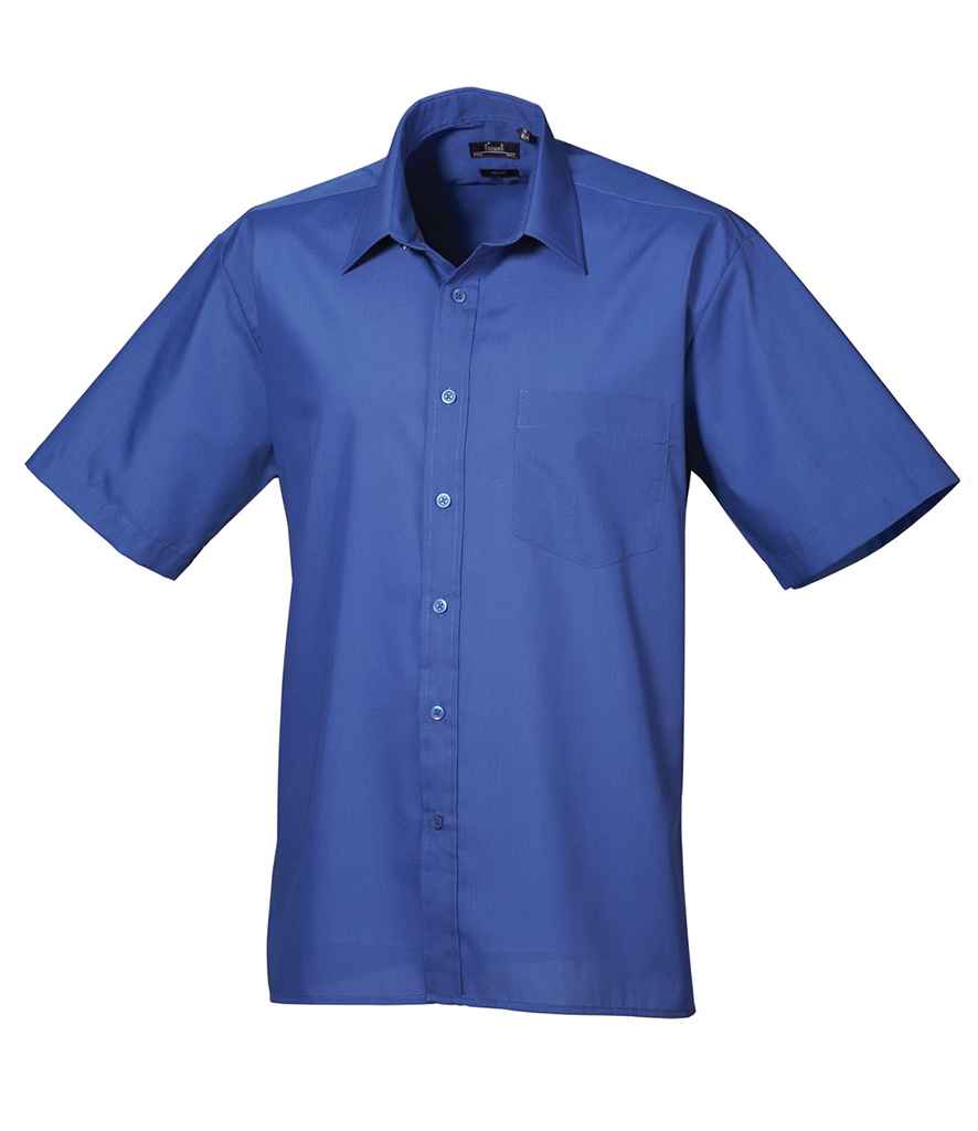 Premier Short Sleeve Poplin Shirt | Royal Blue Royal Blue