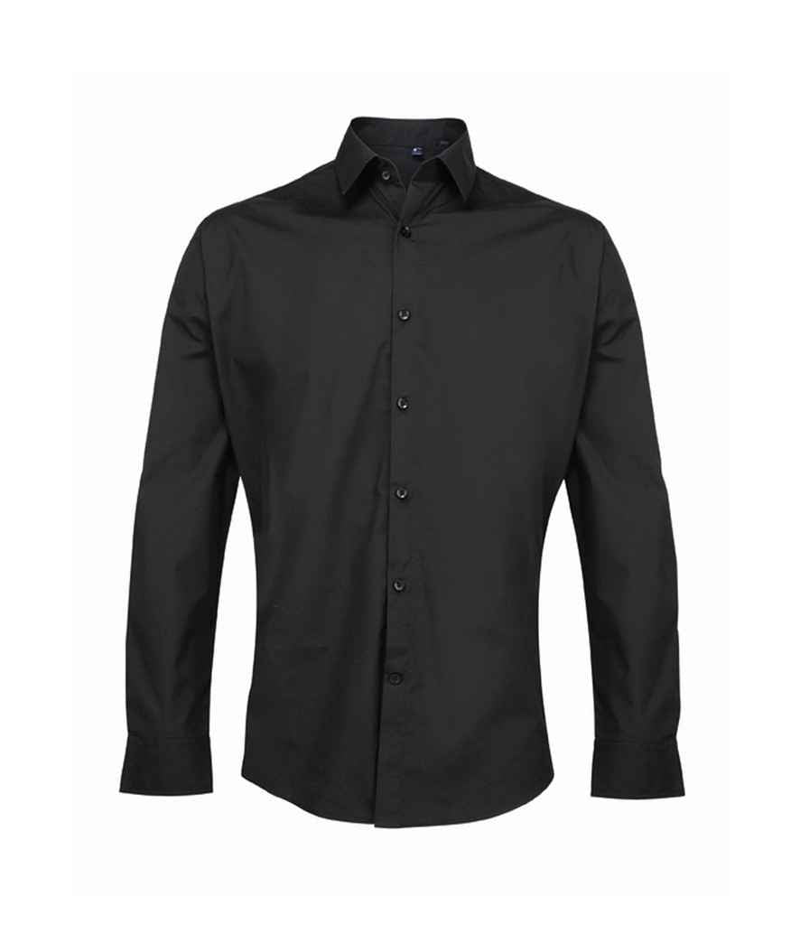 Premier Supreme Long Sleeve Poplin Shirt Black